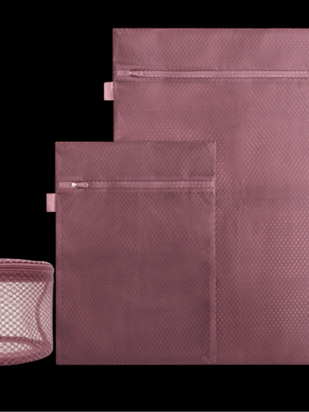 Blissy 3 piece set mesh laundry bags - new